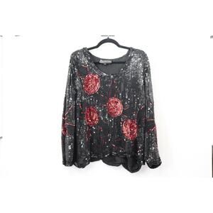 Vintage Royal Feeling Fully Beaded Silk Blouse